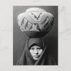 Vintages Portrait eines nativen Amerikanischen Ure Postkarte