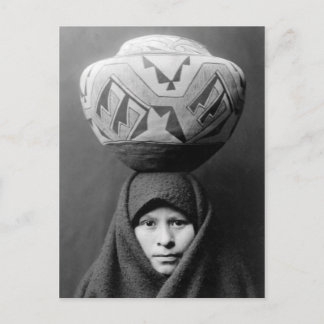 Vintages Portrait eines nativen Amerikanischen Ure Postkarte
