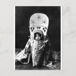 Vintages Portrait eines nativen Amerikanischen Ure Postkarte