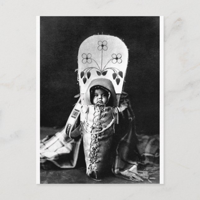 Vintages Portrait eines nativen Amerikanischen Ure Postkarte (Vorderseite)