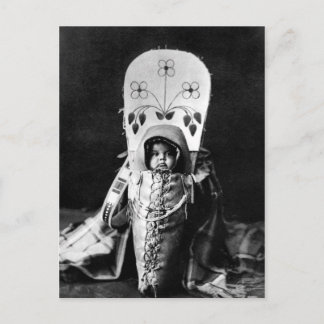 Vintages Portrait eines nativen Amerikanischen Ure Postkarte