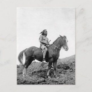 Vintages Portrait eines nativen Amerikanischen Ure Postkarte