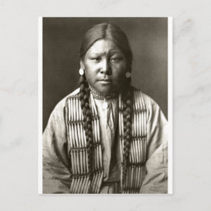 Vintages Portrait eines nativen Amerikanischen Ure Postkarte
