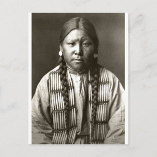Vintages Portrait eines nativen Amerikanischen Ure Postkarte
