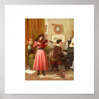 Vintages Portrait Music Poster 15x15