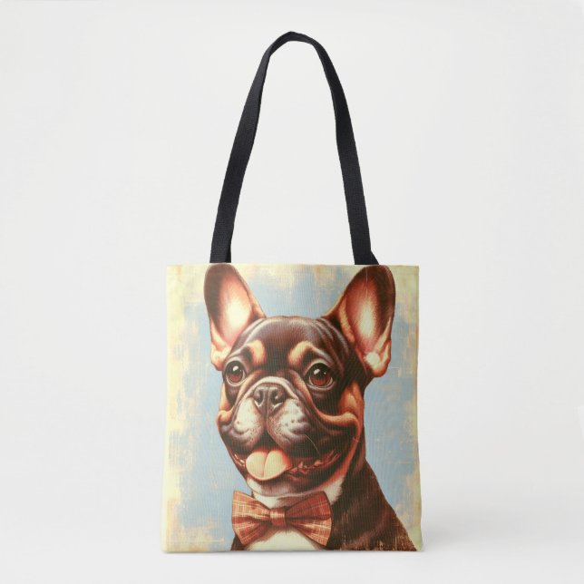 Vintages Portrait von Bulldog (Vorderseite)