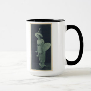 Vintages Porträt des Mary-Meilen-Münzenprägers Tasse