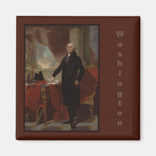Vintages Porträt des Präsidenten George Washington Magnet