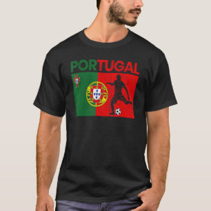 Vintages Portugal Fußballflagge Portugal Portugal T-Shirt