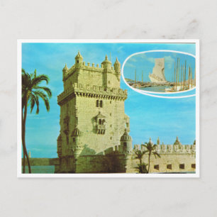 Vintages Portugal, Turm des Klosters Jeronimos, Postkarte