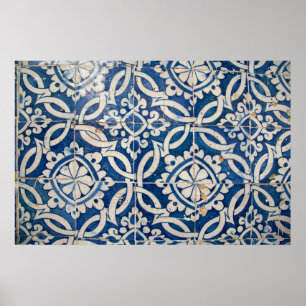 Vintages portugiesisches Azulejo Poster