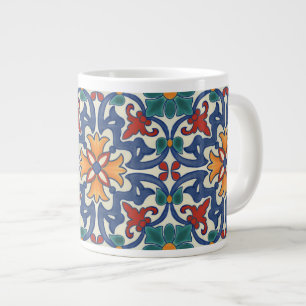 Vintages portugiesisches Azulejos-Muster Jumbo-Tasse