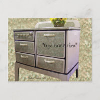 Vintages Porzellan Druckkochtopf Postkartenanpassu