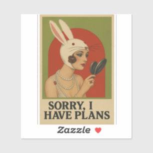 Vintages Poster Aufkleber