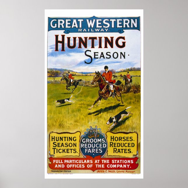 Vintages Poster der britischen Eisenbahn (Vorne)