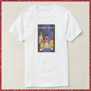Vintages Poster der New York Times Square T-Shirt