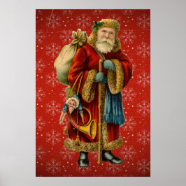 Vintages Poster der Santa Holding-Mitarbeiter