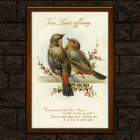 Vintages Poster der Wahren Liebe 1908