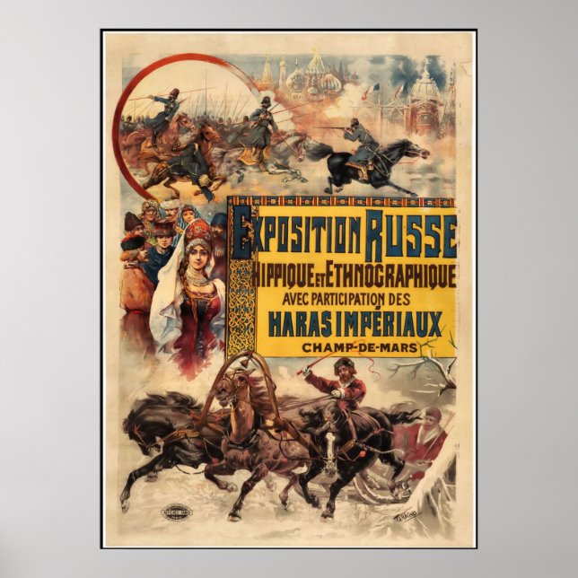 Vintages Poster "Exposition Russe" (Vorne)