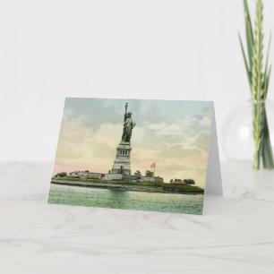 Vintages Poster "Statue of Liberty". New York. Karte