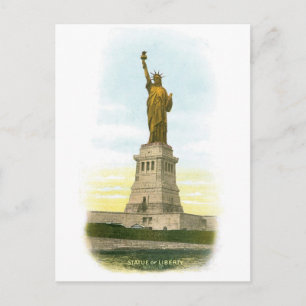 Vintages Poster "Statue of Liberty" Postkarte