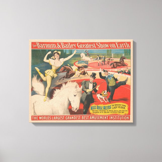 Vintages Poster von Miss Rose Meers Leinwanddruck (Vorderseite)