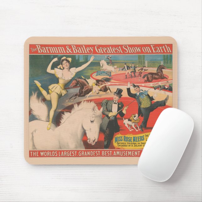 Vintages Poster von Miss Rose Meers Mousepad (Mit Mouse)