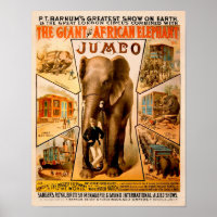 Vintages Poster von P.T. Barnum