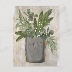 Vintages Postfach Neue Postkarte