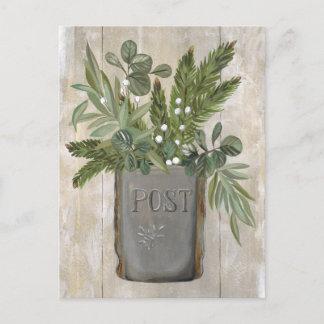 Vintages Postfach Neue Postkarte