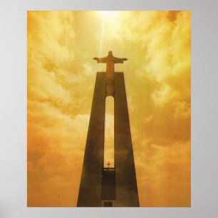 Vintages Postugal, Lissabon, Kirche von Christo Poster