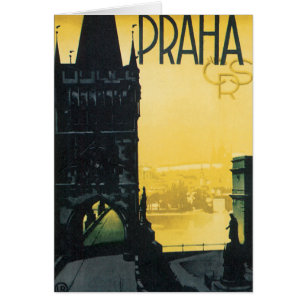 Vintages Prag-Plakat