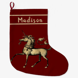 Vintages Prancing Großer Weihnachtsstrumpf