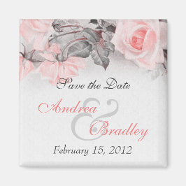 Vintages Primrose Rosa Hochzeitsmagazin Magnet