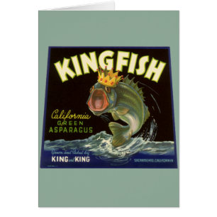 Vintages Produkt kann Art, Kingfish Asparagus kenn