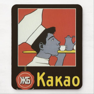 Vintages Produktetikett, Russische Schokolade Kaka Mousepad