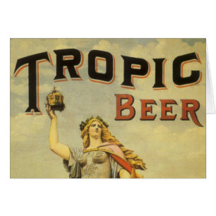 Vintages Produktlabel Art, Tropic Beer Gladiator