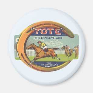 Vintages Produktlabel Kunst, Tasche Sportsman's To Magnet