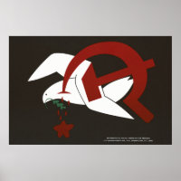 Vintages Propagandaposter gegen den Kommunismus