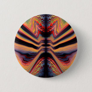 Vintages psychedelisches Muster Button