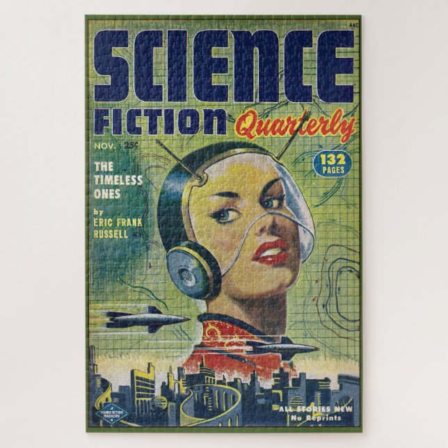 Vintages PULP-MAGAZIN-COVER ART DER 40ER Puzzle (Vertikal)