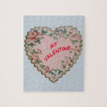 Vintages Puzzlespiel Herzvalentines Tages