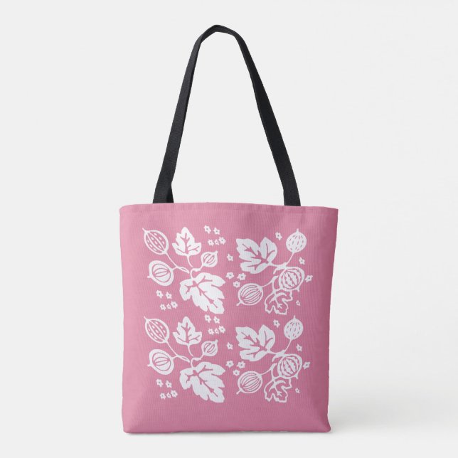 Vintages Pyrex Muster - Stachelbeerrosa (Rückseite)