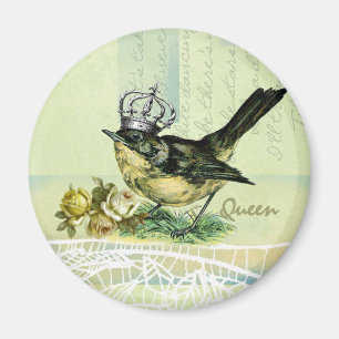 Vintages Queen-Bird-Valentinstag-Geschenk Magnet