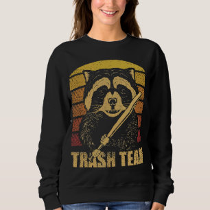 Vintages Raccoon-Müllteam Trashed Panda Lovers Gi Sweatshirt