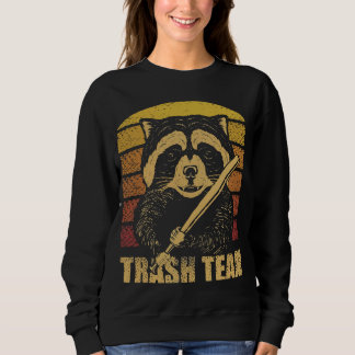 Vintages Raccoon-Müllteam Trashed Panda Lovers Gi Sweatshirt