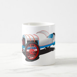 Vintages Race Car Classic Auto Kaffeetasse