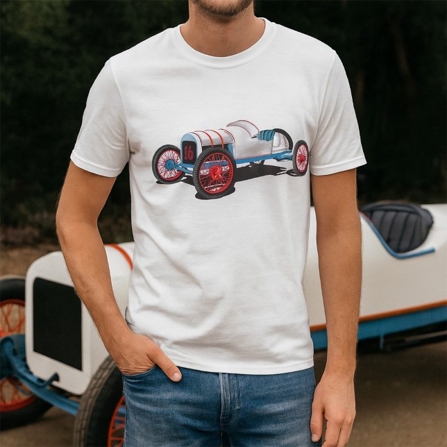 Vintages Race Car Classic Auto T-Shirt (Von Creator hochgeladen)