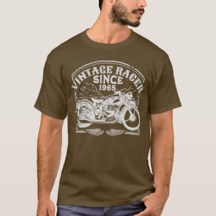 Vintages Racer Seit 1965 Retro Motorrad Motorrad T-Shirt