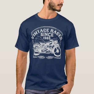 Vintages Racer Seit 1985 Retro Motorrad Motorrad T-Shirt